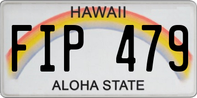 HI license plate FIP479
