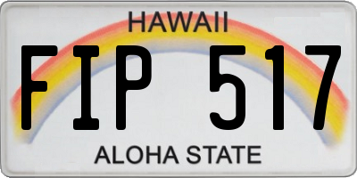 HI license plate FIP517
