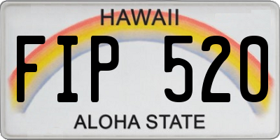 HI license plate FIP520