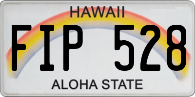 HI license plate FIP528