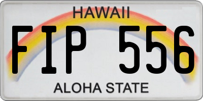 HI license plate FIP556
