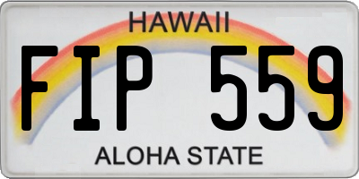 HI license plate FIP559
