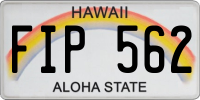 HI license plate FIP562