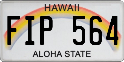 HI license plate FIP564