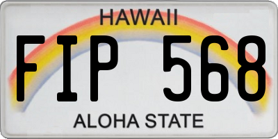 HI license plate FIP568
