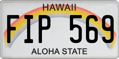 HI license plate FIP569