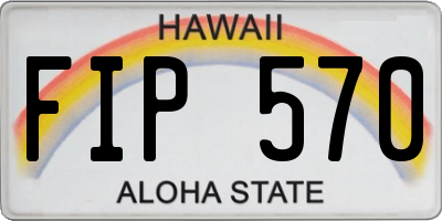 HI license plate FIP570