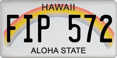 HI license plate FIP572
