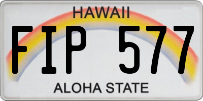 HI license plate FIP577