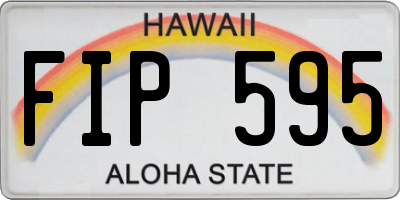 HI license plate FIP595