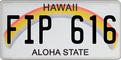 HI license plate FIP616