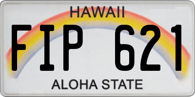HI license plate FIP621