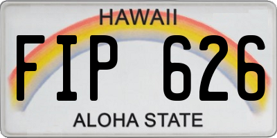 HI license plate FIP626
