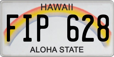HI license plate FIP628
