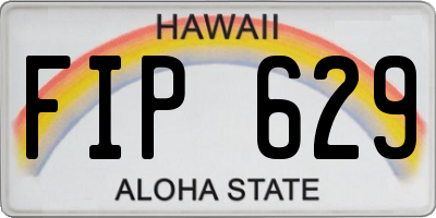 HI license plate FIP629