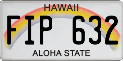 HI license plate FIP632