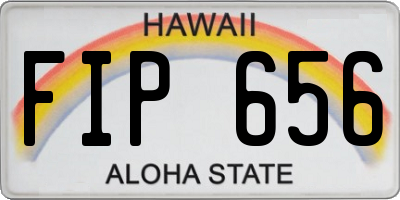 HI license plate FIP656