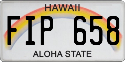HI license plate FIP658