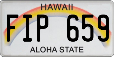 HI license plate FIP659
