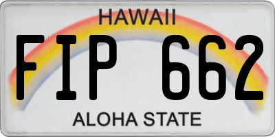 HI license plate FIP662