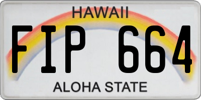 HI license plate FIP664