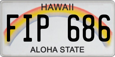 HI license plate FIP686