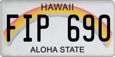 HI license plate FIP690