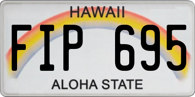 HI license plate FIP695