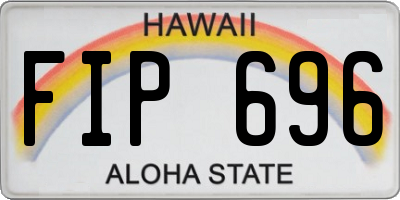 HI license plate FIP696