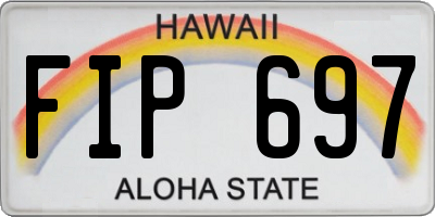 HI license plate FIP697