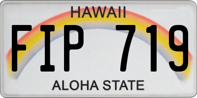 HI license plate FIP719