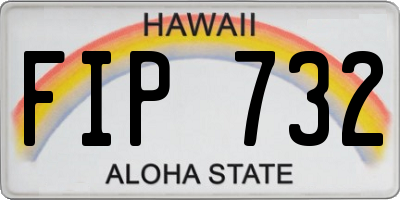 HI license plate FIP732