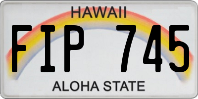 HI license plate FIP745