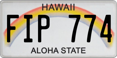 HI license plate FIP774