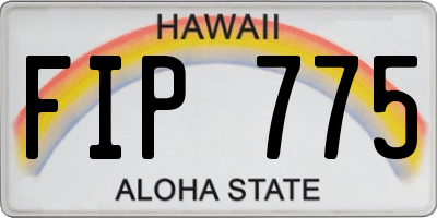HI license plate FIP775