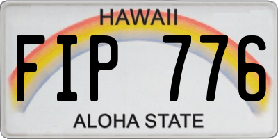 HI license plate FIP776