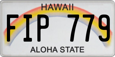 HI license plate FIP779