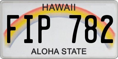 HI license plate FIP782