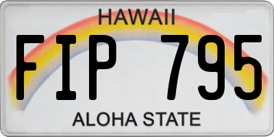 HI license plate FIP795