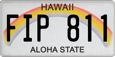 HI license plate FIP811