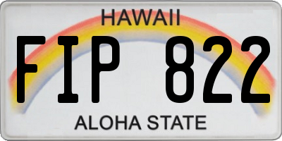 HI license plate FIP822
