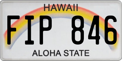 HI license plate FIP846