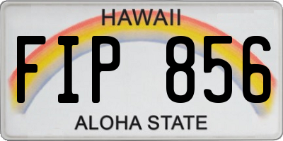 HI license plate FIP856