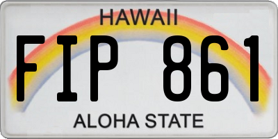 HI license plate FIP861