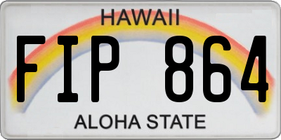 HI license plate FIP864