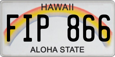 HI license plate FIP866