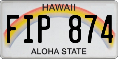 HI license plate FIP874