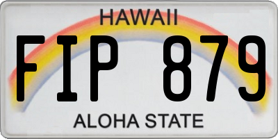 HI license plate FIP879
