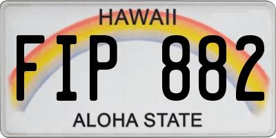 HI license plate FIP882