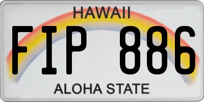 HI license plate FIP886